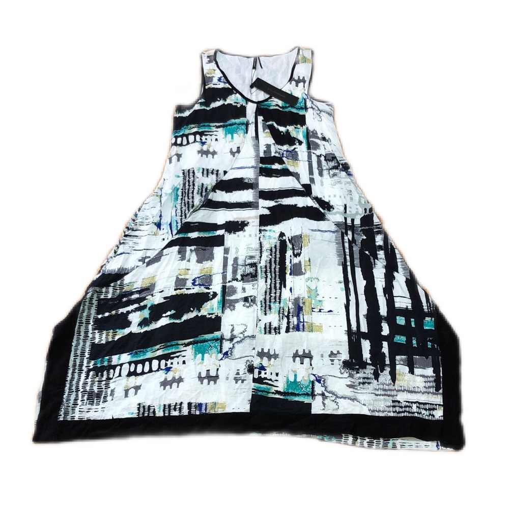Stella Carakasi In Full Swing Midi Dress in Multi Print, size Small
